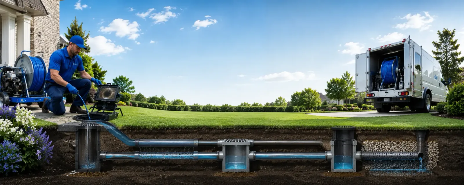 Outdoor drain cleaning information for Waterford, PA